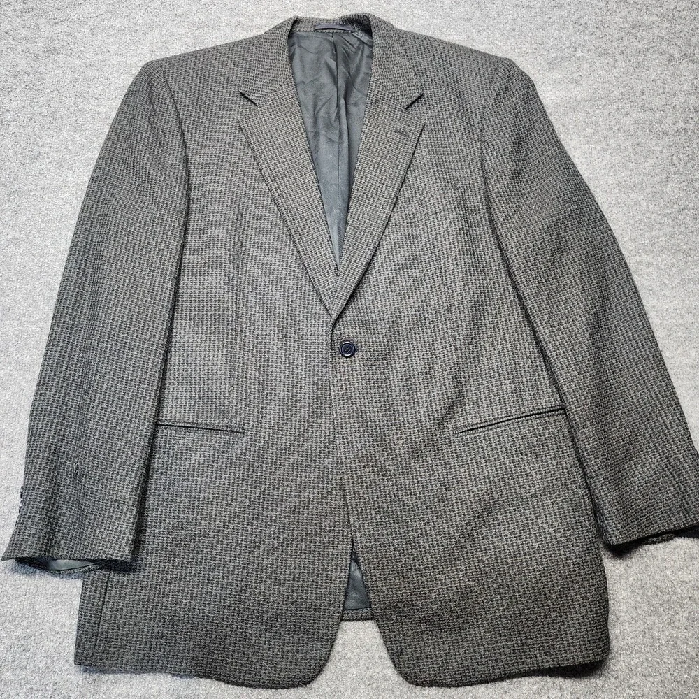 Givenchy Monsieur Men's Tweed Sport Coat Size 46 Long Wool & Alpaca Wool